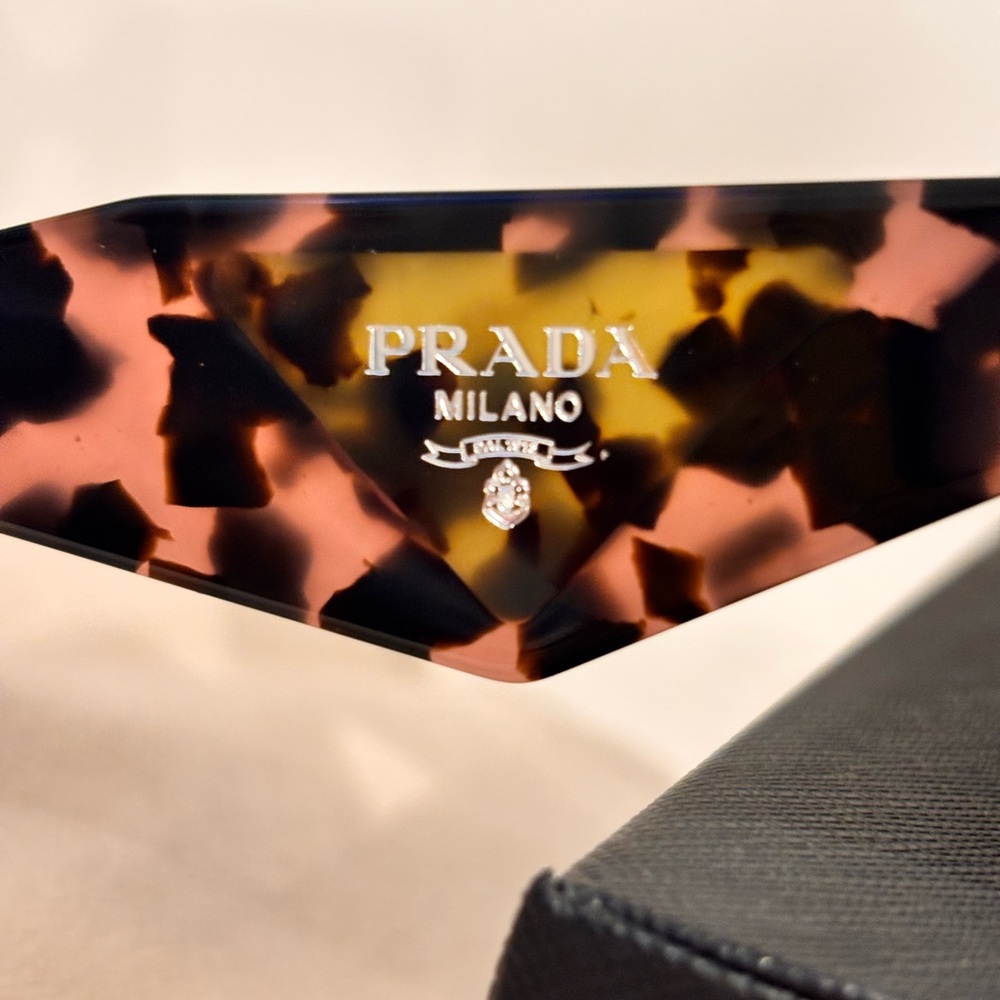 PRADA PR 23YS Black & Pink Tortoise Shell Sunglasses NWT RETAIL $600+ - Picture 4 of 12